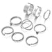 Bulk Jewelry Geometric round ring set 9 piece set wholesale DJC-RS-f059 Wholesale factory from China YIWU China