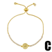 Bulk Jewelry Gold alloy smile expression Bracelet JDC-BT-AS12 Wholesale factory from China YIWU China