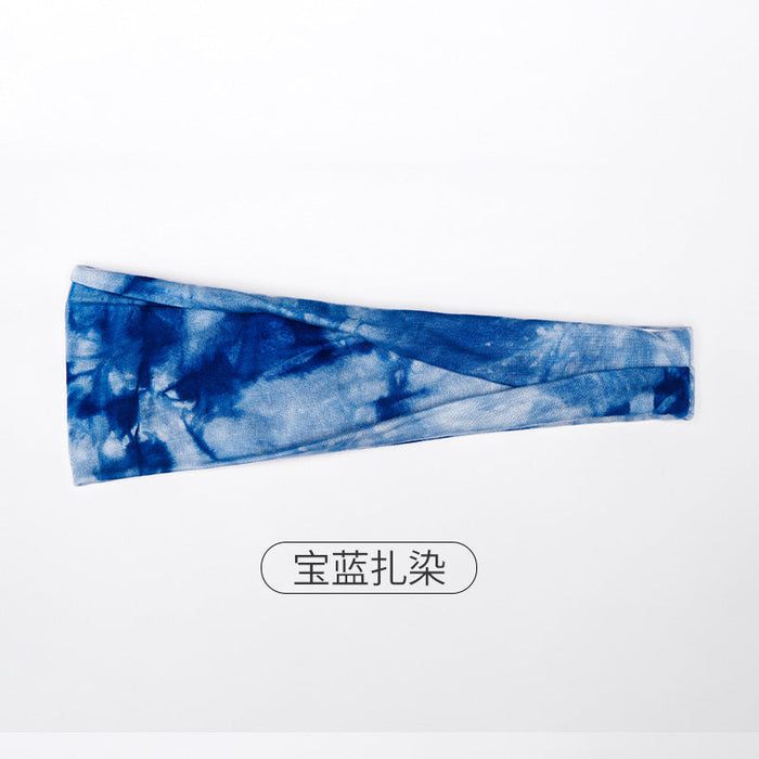 holesale fabric sports headband JDC-SH-YJ006 Headband JoyasDeChina Baolan tie-dye Wholesale Jewelry JoyasDeChina Joyas De China