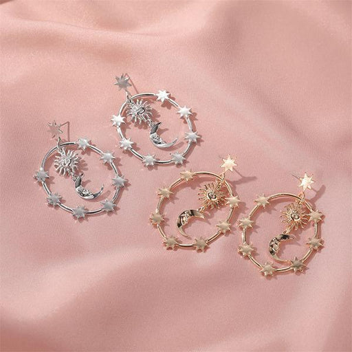 Bulk Jewelry Hollow Xingyue Earrings Wholesale JDC-ES-a018 Wholesale factory from China YIWU China