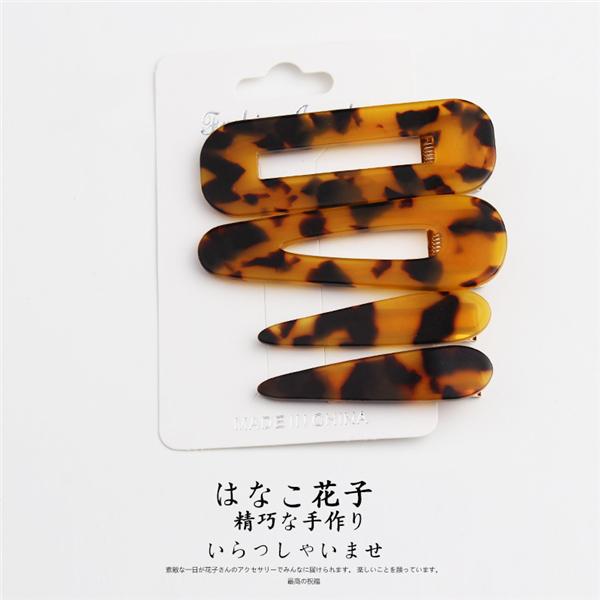 Bulk Jewelry Leopard print side clip set hairpin wholesale JDC-HC-h007 Wholesale factory from China YIWU China
