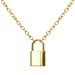 Bulk Jewelry Lock metal pendant necklace wholesale JDC-NE-f032 Wholesale factory from China YIWU China