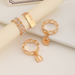 Bulk Jewelry Micro inlaid hollow out lock letter ring  JDC-RS-e064 Wholesale factory from China YIWU China