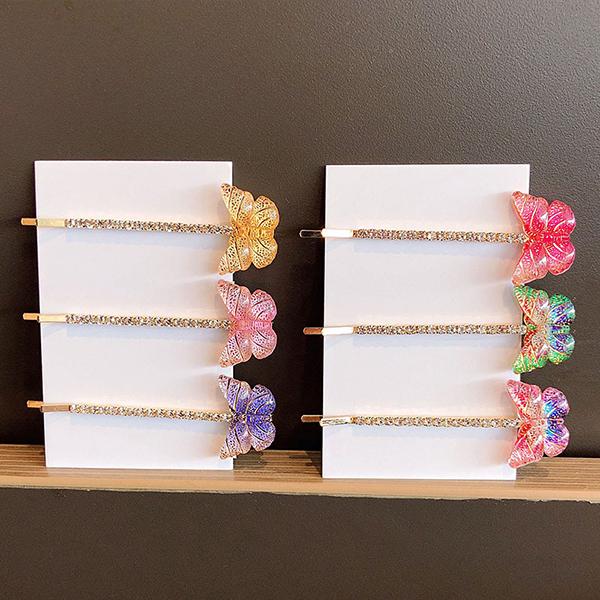 Bulk Jewelry Oil Drop Butterfly Hairpin  Headdress Girl Hairpin Hair Accessories wholesale JDC-HC-i004 Wholesale factory from China YIWU China