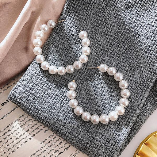 Bulk Jewelry Pearl C earrings wholesale JDC-ES-b034 Wholesale factory from China YIWU China