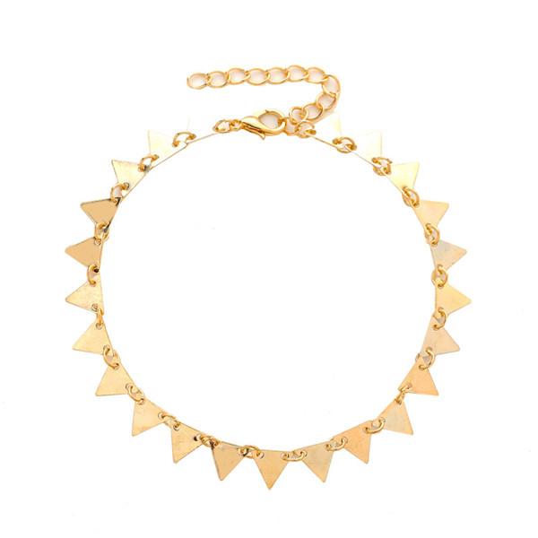 Bulk Jewelry Punk style triangle anklet wholesale JDC-AS-d008 Wholesale factory from China YIWU China