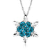 Bulk Jewelry Silver Plated Snowflake Full Rhinestone Necklace Wholesale JDC-NE-d002 Wholesale factory from China YIWU China