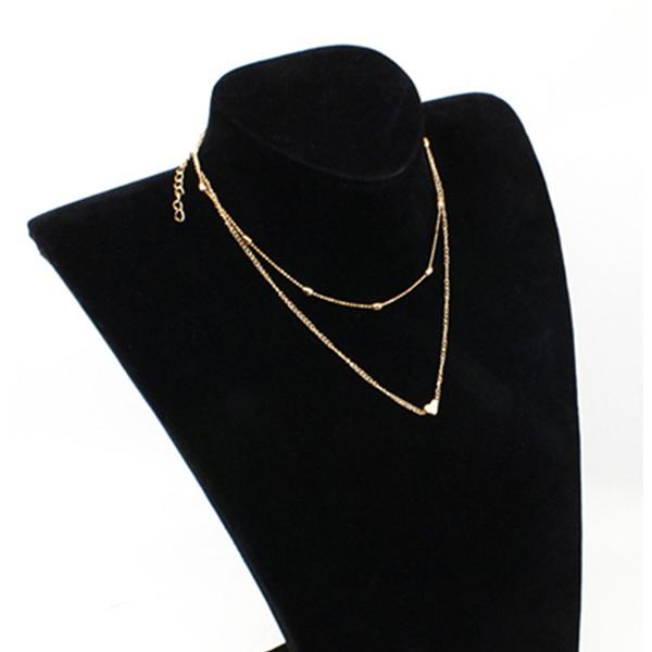 Bulk Jewelry Simple Alloy Heart-shaped Necklace  wholesale JDC-NE-b025 Wholesale factory from China YIWU China