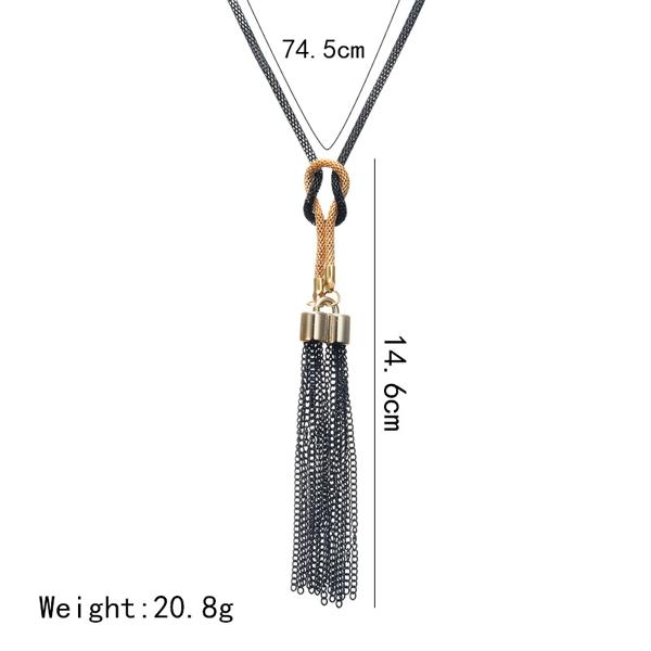 Bulk Jewelry Simple and Fashionable With Tassels Long Necklace JDC-NE-b013 Wholesale factory from China YIWU China