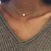 Simple Metal Alloy Heart Necklace wholesale JDC-NE-b011 necklace JoyasDeChina gold Wholesale Jewelry JoyasDeChina Joyas De China