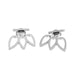 Stainless steel creative flower earrings 316L silver earrings-JDC-ES-J015 earrings JoyasDeChina Wholesale Jewelry JoyasDeChina Joyas De China