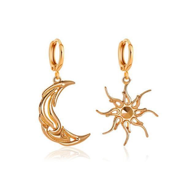 Sun Moon Earrings Wholesale JDC-ES-d8 earrings JoyasDeChina gold Wholesale Jewelry JoyasDeChina Joyas De China