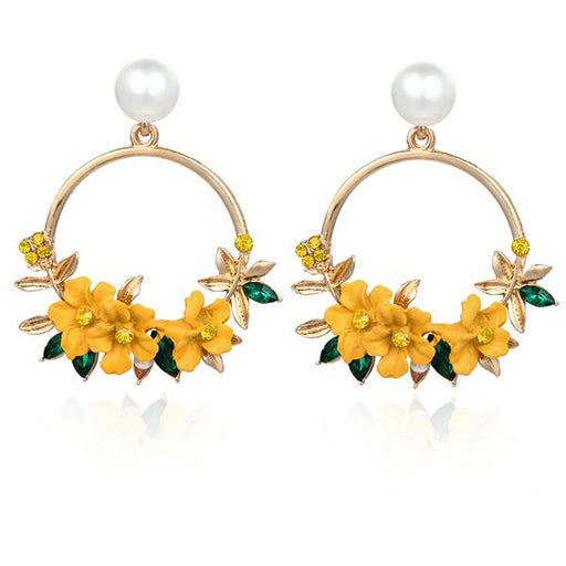 Bulk Jewelry Sweet New Flower Beads Earrings wholesale JDC-ES-b038 Wholesale factory from China YIWU China