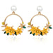Bulk Jewelry Sweet New Flower Beads Earrings wholesale JDC-ES-b038 Wholesale factory from China YIWU China