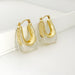 Wholesale 14K gold-plated acrylic earrings JDC-ES-Linh001 Earrings 麟凰 4 Wholesale Jewelry JoyasDeChina Joyas De China
