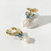 Wholesale 14K gold plated ceramic Earrings JDC-ES-Linh003 Earrings 麟凰 5 Wholesale Jewelry JoyasDeChina Joyas De China
