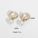 Wholesale 14K Gold Plated Pearl Earrings JDC-ES-JD340 Earrings 杰鼎 1 Wholesale Jewelry JoyasDeChina Joyas De China