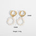 Wholesale 14K Gold Plated Pearl Earrings JDC-ES-JD340 Earrings 杰鼎 4 Wholesale Jewelry JoyasDeChina Joyas De China