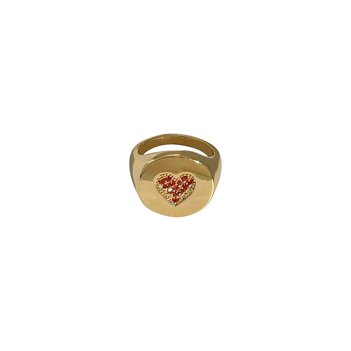 Wholesale 18K gold-plated copper ring JDC-RS-Linh001 Rings 麟凰 5 6 Wholesale Jewelry JoyasDeChina Joyas De China