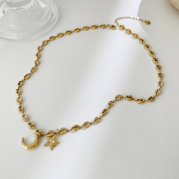 Wholesale 18K Gold Plated Stainless Steel Necklace JDC-NE-Linh008 Necklaces 麟凰 Wholesale Jewelry JoyasDeChina Joyas De China