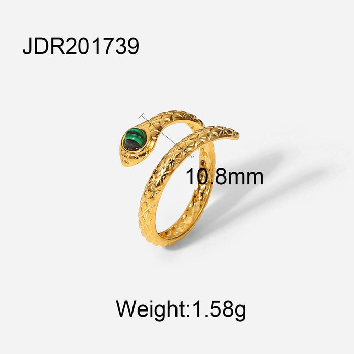 Wholesale 18K gold plated stainless steel ring JDC-RS-JD273 Rings 杰鼎 10 1 Wholesale Jewelry JoyasDeChina Joyas De China