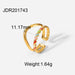 Wholesale 18K gold plated stainless steel ring JDC-RS-JD273 Rings 杰鼎 6 1 Wholesale Jewelry JoyasDeChina Joyas De China