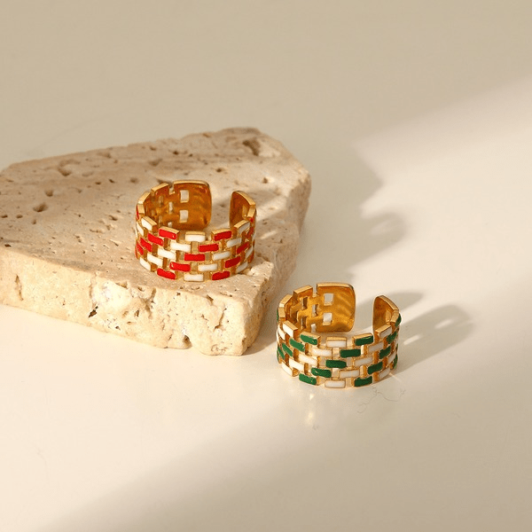 Wholesale 18K gold plated stainless steel ring JDC-RS-JD273 Rings 杰鼎 Wholesale Jewelry JoyasDeChina Joyas De China