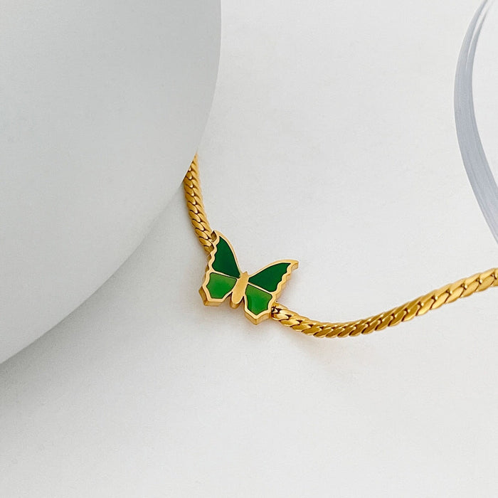 Wholesale 18K gold plated titanium steel necklace JDC-NE-Linh001 necklaces 麟凰 1 Wholesale Jewelry JoyasDeChina Joyas De China