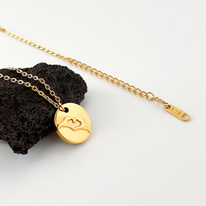 Wholesale 18K gold plated titanium steel necklace JDC-NE-Linh003 necklaces 麟凰 2 Wholesale Jewelry JoyasDeChina Joyas De China