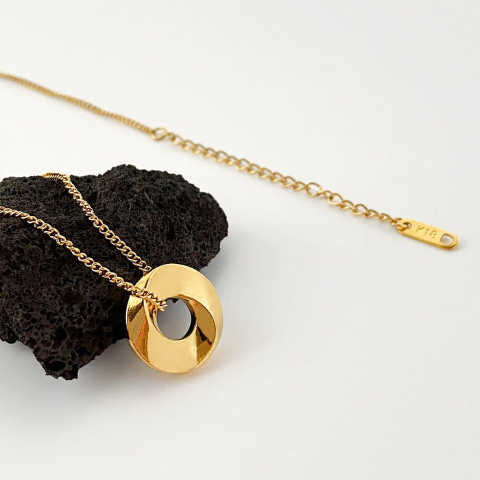 Wholesale 18K gold plated titanium steel necklace JDC-NE-Linh003 necklaces 麟凰 4 Wholesale Jewelry JoyasDeChina Joyas De China