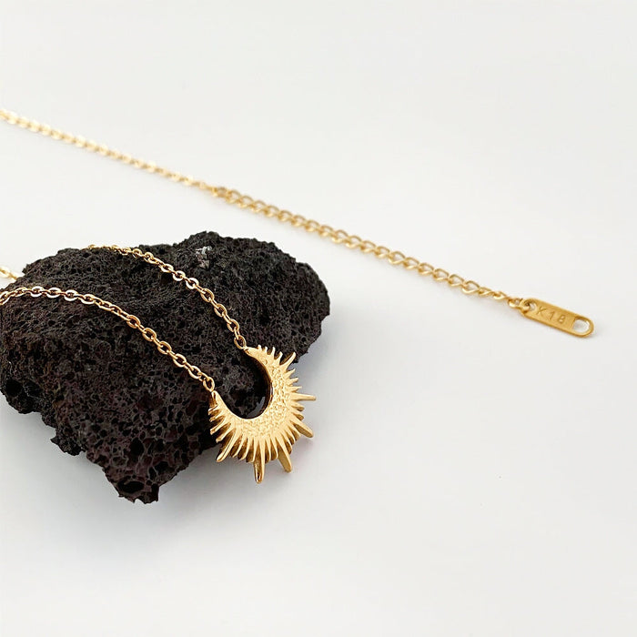 Wholesale 18K gold plated titanium steel necklace JDC-NE-Linh003 necklaces 麟凰 7 Wholesale Jewelry JoyasDeChina Joyas De China