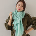 Wholesale 1.8m cotton linen scarf JDC-SF-GSCM004 scarf JoyasDeChina Bean green Oversized Wholesale Jewelry JoyasDeChina Joyas De China