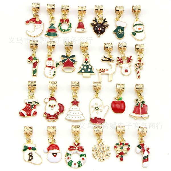 Wholesale 26 types of Christmas alloy DIY accessories JDC-DIY-GSLP035 DIY JoyasDeChina Wholesale Jewelry JoyasDeChina Joyas De China