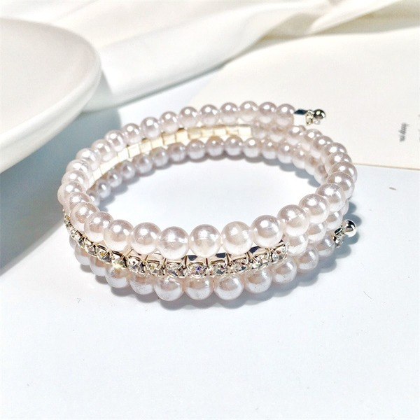Wholesale 3-layer pearl alloy bracelet JDC-BT-GSD103 Bracelet JoyasDeChina Wholesale Jewelry JoyasDeChina Joyas De China