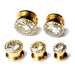 Wholesale 316L Stainless Steel Zircon Gold Auricle Piercing JDC-ES-ZeS008 Piercings 泽森 Wholesale Jewelry JoyasDeChina Joyas De China