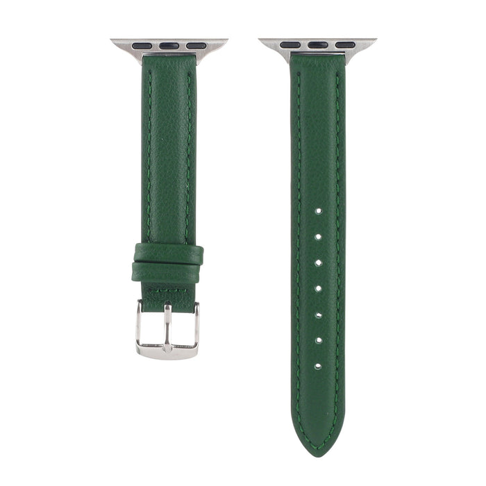 Wholesale 38mm / 42mm leather Apple Watch Band JDC-WD-Baic002 Watch Band 佰程 dark green 38MM Wholesale Jewelry JoyasDeChina Joyas De China