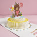 Wholesale 3D Special Paper Bear Cake Greeting Card MOQ≥2 JDC-GC-QW028 Greeting Card 奇蚁文化 Wholesale Jewelry JoyasDeChina Joyas De China