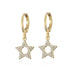 Wholesale 4-color copper micro inlaid five pointed star Earrings JDC-ES-ag080 Earrings JoyasDeChina 40791 Wholesale Jewelry JoyasDeChina Joyas De China