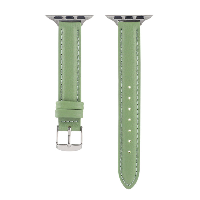 Wholesale 40mm / 44mm leather Apple Watch Band JDC-WD-Baic003 Watch Band 佰程 light green 40MM Wholesale Jewelry JoyasDeChina Joyas De China