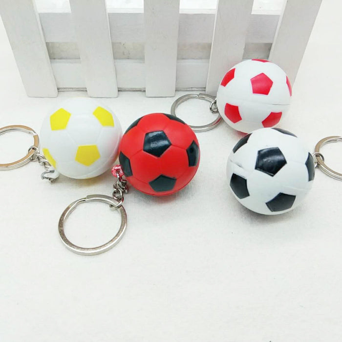 Wholesale 4cm plastic football Keychains JDC-KC-YY135 Keychains JoyasDeChina Color mixing Wholesale Jewelry JoyasDeChina Joyas De China