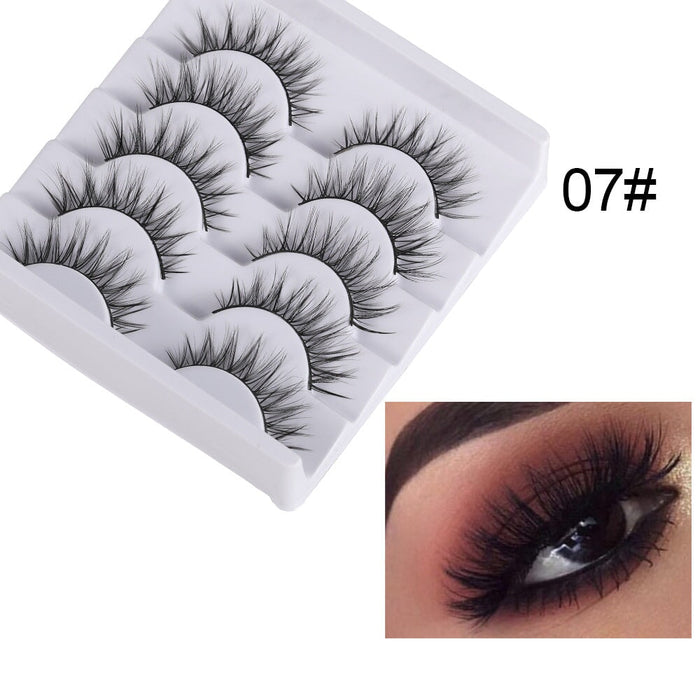 Wholesale 5 pairs of 3D mink false eyelashes JDC-EY-XuQ001 Eyelashes 徐芹 Wholesale Jewelry JoyasDeChina Joyas De China