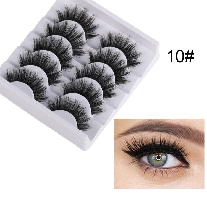 Wholesale 5 pairs of 3D mink false eyelashes JDC-EY-XuQ001 Eyelashes 徐芹 Wholesale Jewelry JoyasDeChina Joyas De China
