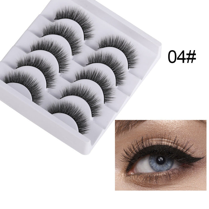 Wholesale 5 pairs of 3D mink false eyelashes JDC-EY-XuQ001 Eyelashes 徐芹 4 Wholesale Jewelry JoyasDeChina Joyas De China