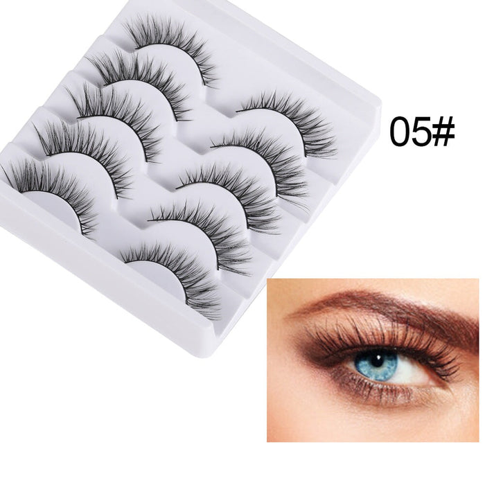Wholesale 5 pairs of 3D mink false eyelashes JDC-EY-XuQ001 Eyelashes 徐芹 5 Wholesale Jewelry JoyasDeChina Joyas De China