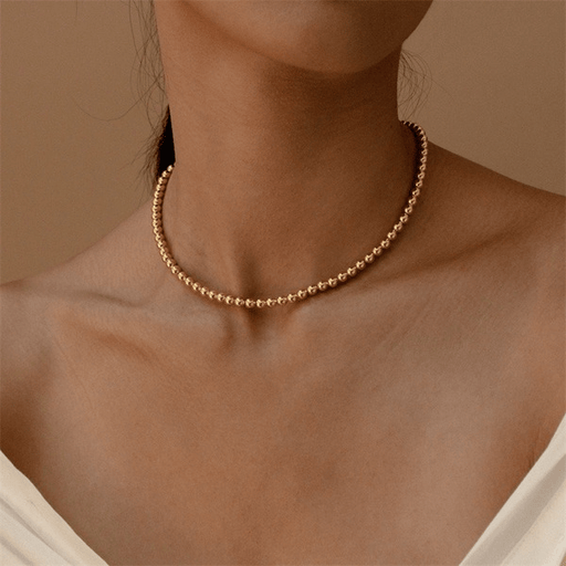 Wholesale 5mm Copper Bead Chain Necklace Cross JDC-NE-Jif042 Necklaces 集沣 Wholesale Jewelry JoyasDeChina Joyas De China