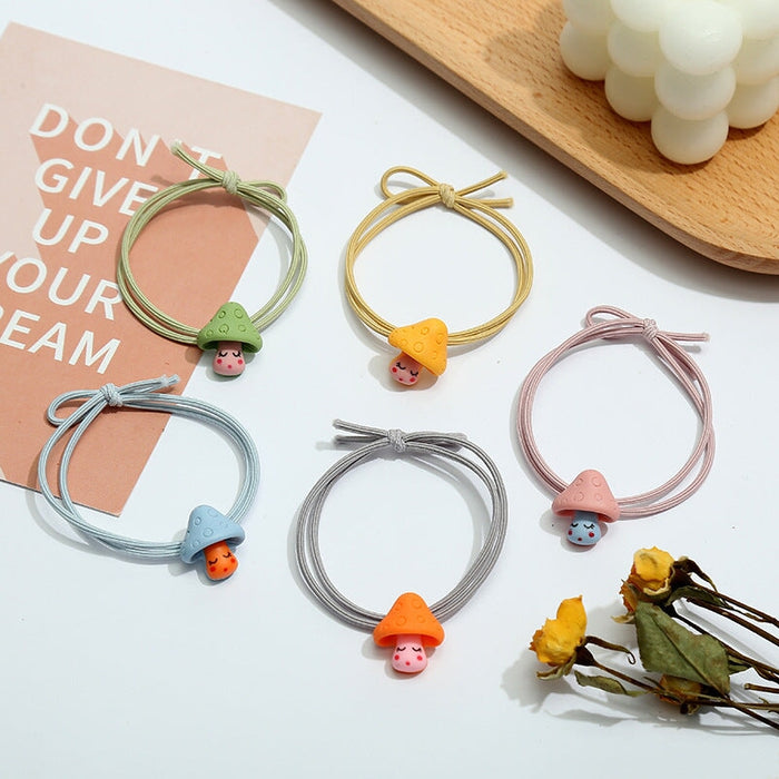 Wholesale 5PCS/PACK Poached Egg Cartoon Hair Rope JDC-HS-ZY002 Hair Scrunchies 紫芸 Wholesale Jewelry JoyasDeChina Joyas De China