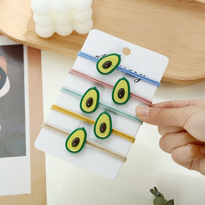 Wholesale 5PCS/PACK Poached Egg Cartoon Hair Rope JDC-HS-ZY002 Hair Scrunchies 紫芸 Wholesale Jewelry JoyasDeChina Joyas De China