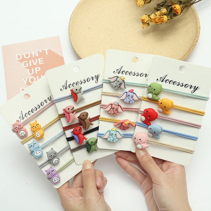 Wholesale 5PCS/PACK Poached Egg Cartoon Hair Rope JDC-HS-ZY002 Hair Scrunchies 紫芸 Wholesale Jewelry JoyasDeChina Joyas De China