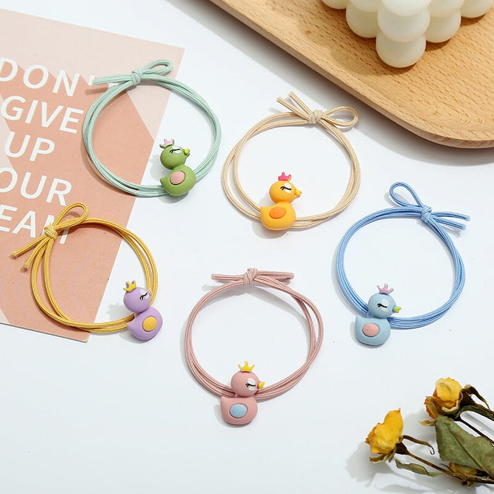 Wholesale 5PCS/PACK Poached Egg Cartoon Hair Rope JDC-HS-ZY002 Hair Scrunchies 紫芸 Wholesale Jewelry JoyasDeChina Joyas De China
