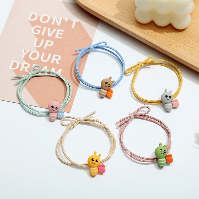 Wholesale 5PCS/PACK Poached Egg Cartoon Hair Rope JDC-HS-ZY002 Hair Scrunchies 紫芸 Wholesale Jewelry JoyasDeChina Joyas De China